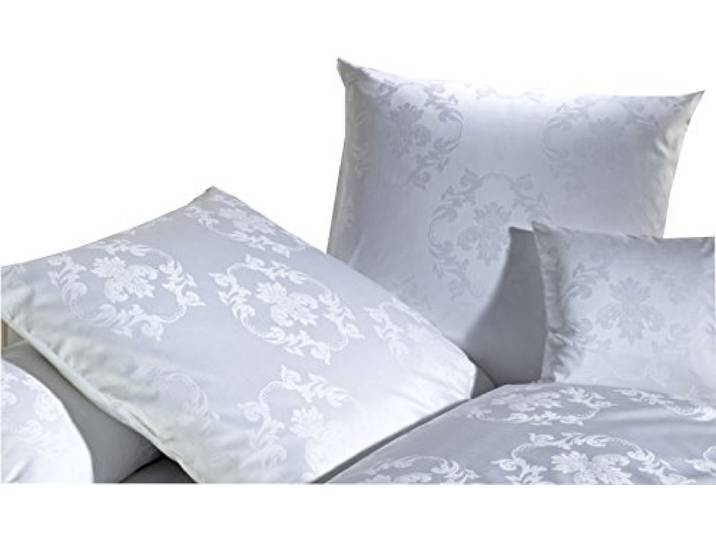 Curt Bauer Josephine 3737 Mako-Brokat-Damast Kissenbezug 80x80 0000-weiß