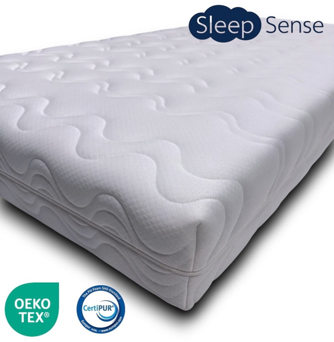 Sleep Sense Hotel XL koudschuim matras 160x200 cm met afritsbare hoes en SG30 comfortschuim