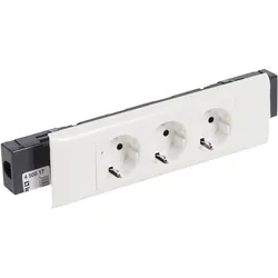 Legrand 077433 Mosaic Steckdose SDO 3-fach DLP 65mm SL weiß