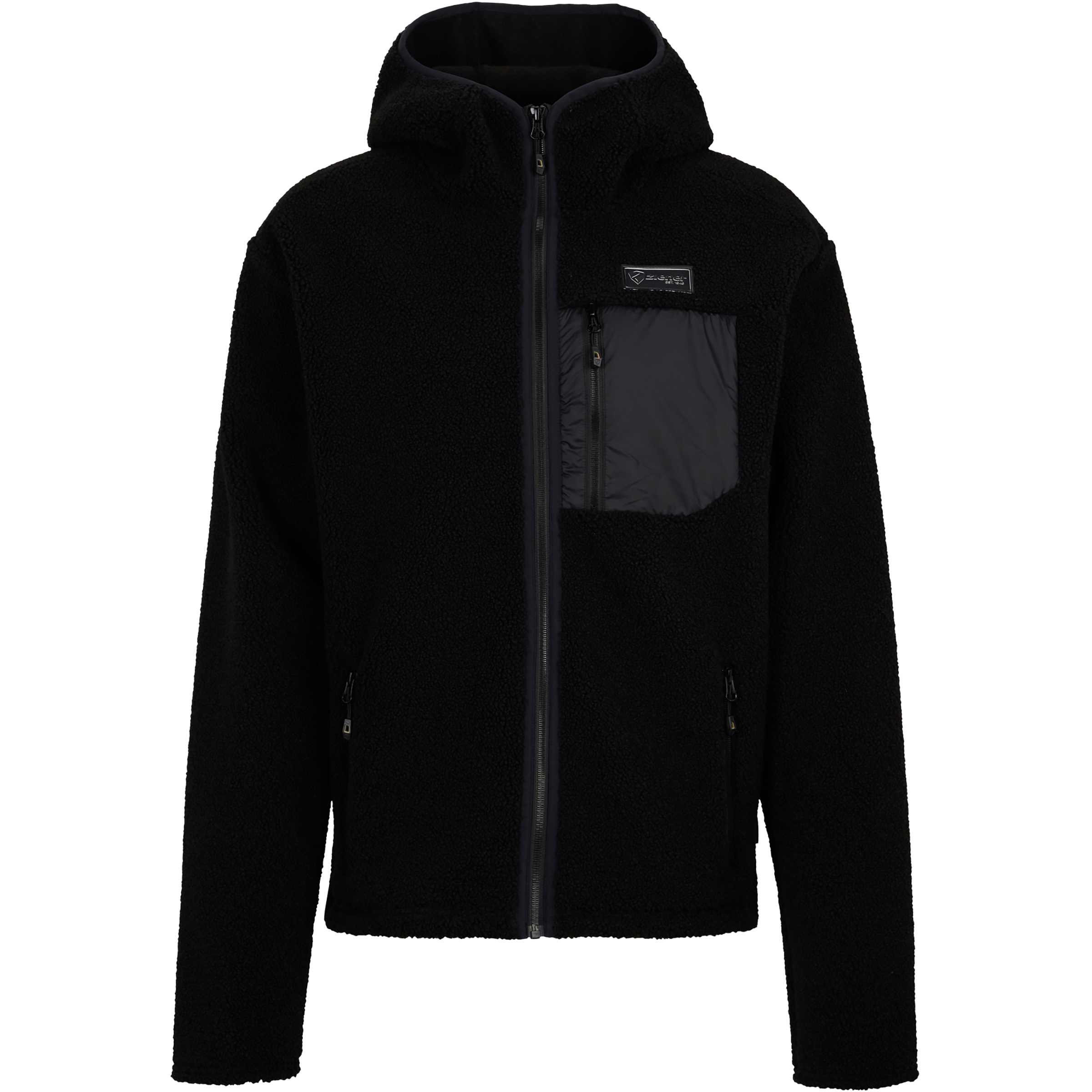 Ziener Juha-Z Herren Fleecejacke schwarz Größe L Lifestyle Widerstandsfähig