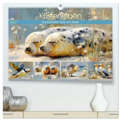 Küstenleben. Zauberhafte Tiere am Meer (hochwertiger Premium Wandkalender 2027 DIN A2 quer), Kunstdruck in Hochglanz