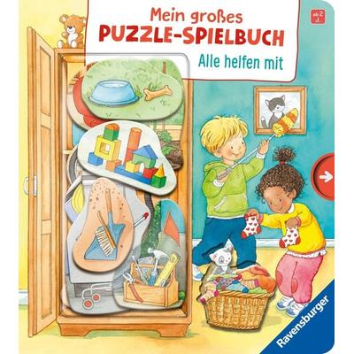 Mein großes Puzzle-Spielbuch - Alle helfen mit, Gebundene Ausgabe von Mila Rulff, Ravensburger Verlag GmbH, 978-3-473-42127-5