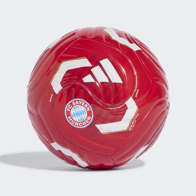 Fußball ADIDAS PERFORMANCE "FC BAYERN MÜNCHEN" Gr. 1, rot (better scarlet, weiß), Bälle, 1, 0,4 g, FC Bayern München, B:22,3cm H:17,3cm T:22cm