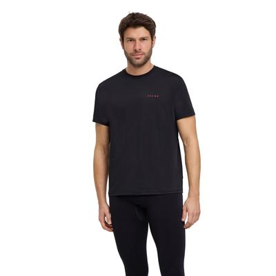T-Shirt FALKE "FALKE T-Shirt", Herren, Gr. S, schwarz (schwarz (3000)), Shirts T-Shirt