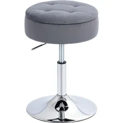 BARHOCKER Polyester Stahl Grau