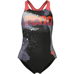 ARENA Kinder Schwimmanzug GIRL'S LIGHT TRICKS SWIMSUIT SWIM PRO BACK, Größe 128 in Schwarz Schwarz
