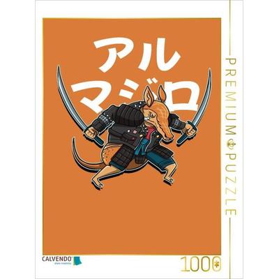 CALVENDO Puzzle Gürteltier Samurai | 1000 Teile Lege-Größe 64x48cm Foto-Puzzle für glückliche Stunden