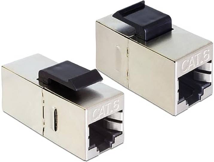 Delock Keystone Module RJ45 bus > RJ45 bus Cat.6 compact 25 stuks