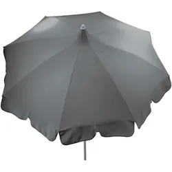 Sonnenschirm Pagoda, wetterfestes Polyacryl, modernes Design mit Knickfunktion, hellgrau, 250 cm