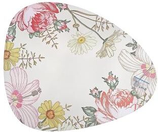 IH Casa Decor Pvc Placemat Pebble Shaped Spring Flowers - Set of 12