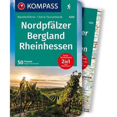 KOMPASS Wanderführer Nordpfälzer Bergland, Rheinhessen, 50 Touren, Taschenbuch von Jürgen Wachowski, KOMPASS Freytag & Berndt, 978-3-99121-034-4