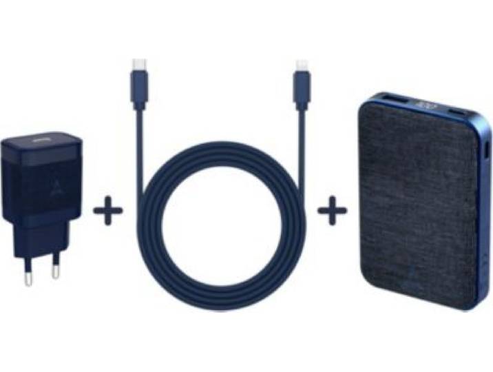 Adeqwat - Pack Powerbank + Chargeur 30w+Usb-C-Lightning