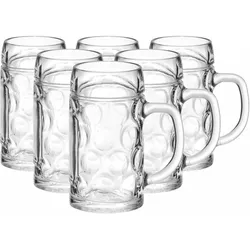 BIERKRÜGE GEEICHT München transparent 0,5 Liter 6er Set