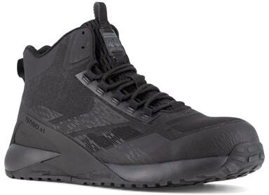 Reebok Work Nano X1 Adventure Work Mid Composite Toe (Men's) in Black, Size 10.5 M, Textile