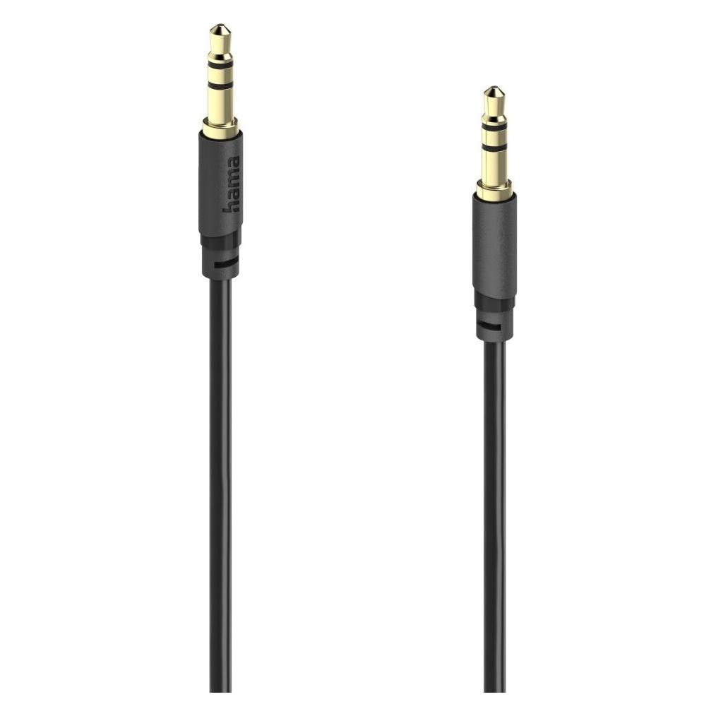 Hama Audio-Kabel, 3,5-mm-Klinken-St. - St., Stereo, vergoldet, ultradünn, 5,0 m (5 m) (00202014)
