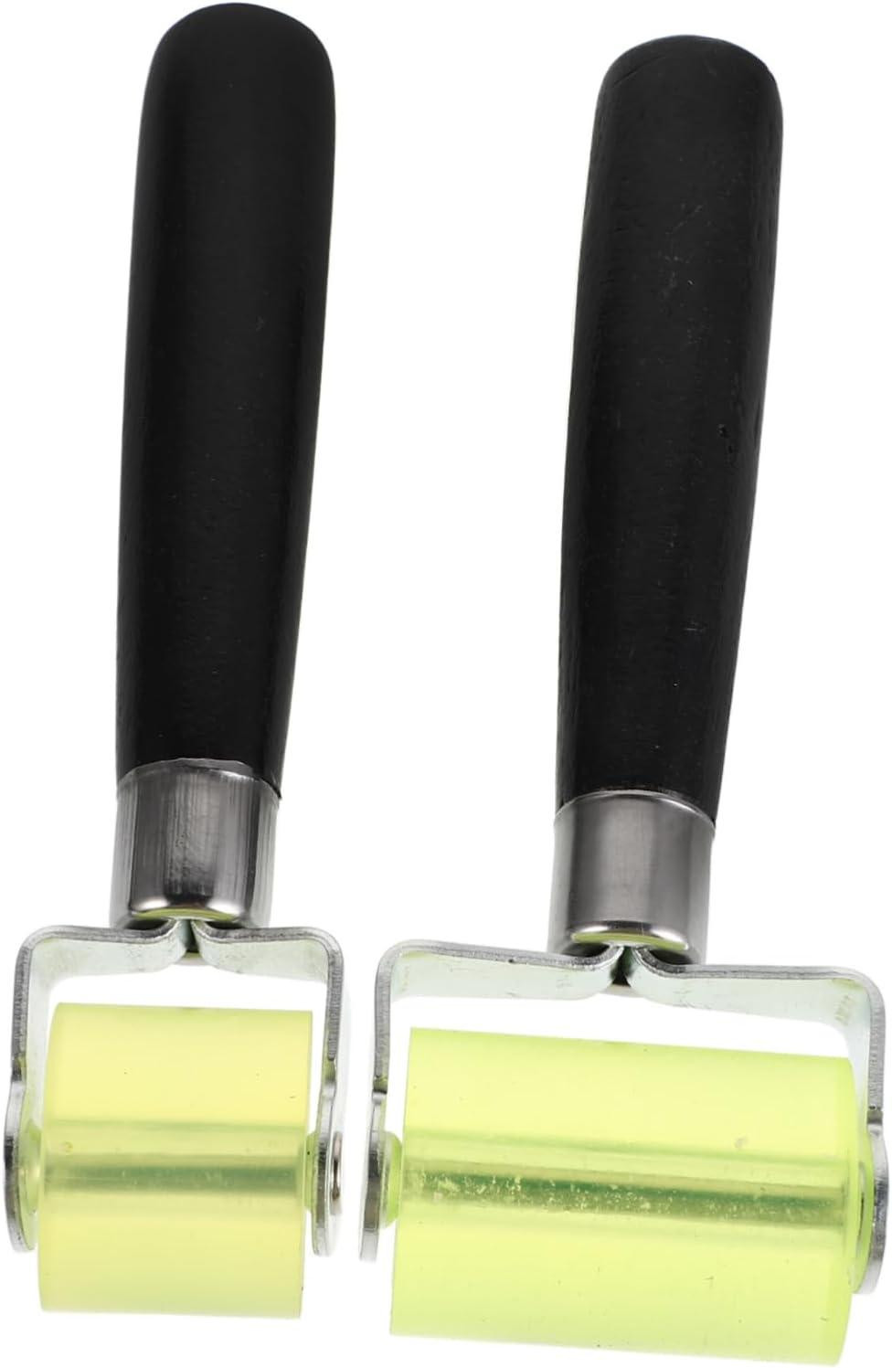 Set van 2 geluidsisolerende rollers met houten handvat voor reparatie en warmte-isolatie van auto motorbanden