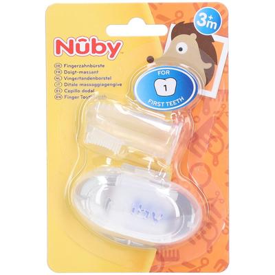 Nuby Finger-Zahnbürste mit Aufbewahrungsbox 1 St Zubehör