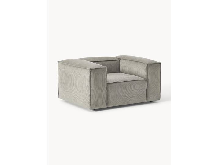 Fauteuil en velours côtelé Lennon