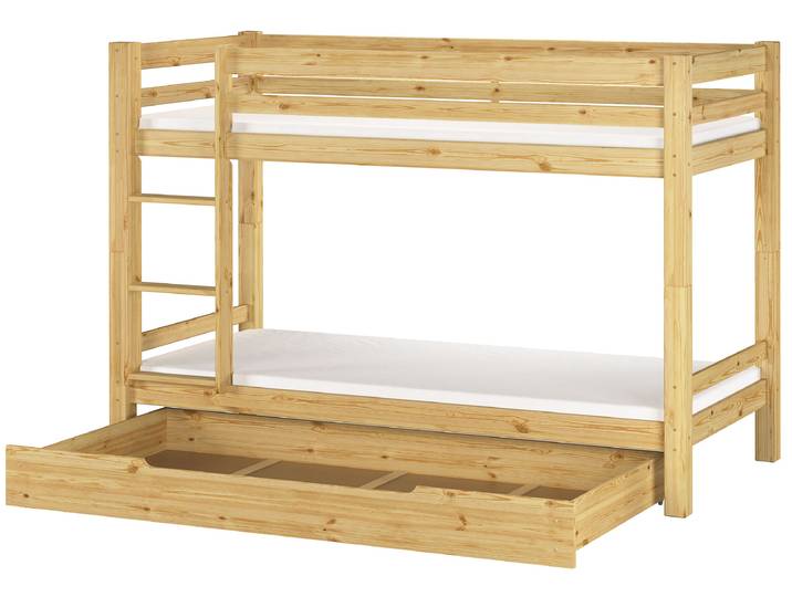 Kinderetagenbett Hochbett 90 x 200 cm Stockbett Kiefer Massiv