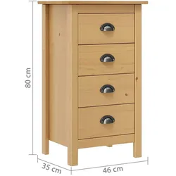 vidaXL, Kommode + Sideboard, Alcola (35 x 46 x 80 cm)