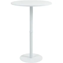 CLP Stehtisch Hereford rund I Metalltisch mit runder Tischplatte aus Holz I Standsicherer Bistrotisch