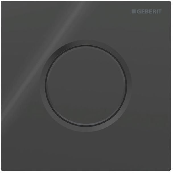 Geberit Typ 01 Urinal-Steuerung 116011DW5 pneumatisch, Round, tiefschwarz RAL 9005