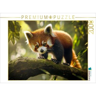 CALVENDO Puzzle Roter Panda auf Erkundungstour | 2000 Teile Lege-Größe 90x67cm Foto-Puzzle für glückliche Stunden, von , Calvendo Puzzle