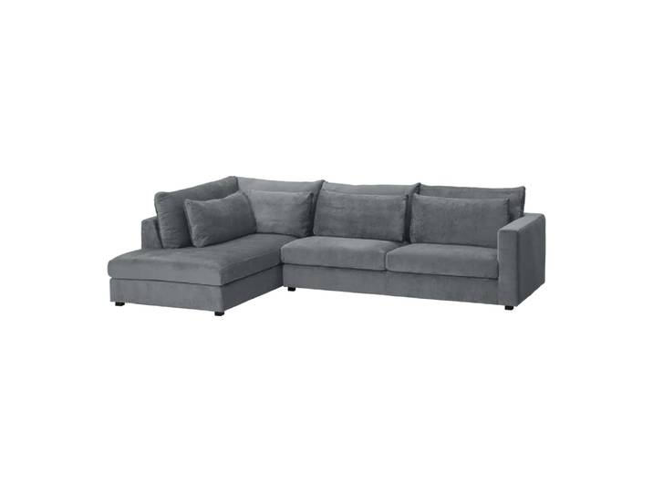 Ecksofa Apollo, Johann Jakob, anthrazit, Textil