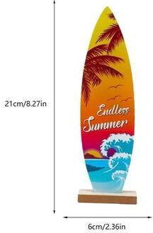 Uplifted Finds Wooden Surfboard Decor Summer Beach Ocean Theme Ornament a