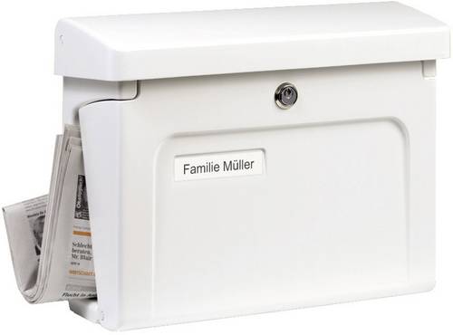 Burg Wächter Fehmarn 3888W Briefkasten Kunststoff Weiß