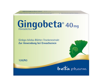 betapharm Arzneimittel GmbH GINGOBETA 40 mg Filmtabletten 120 St 12461611