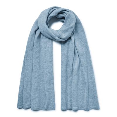Schal FALKE "Pure Cashmere", Jungen, Gr. onesize, cloud meliert (6027), Modetücher Schal