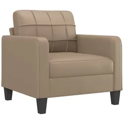 vidaXL Sessel Cappuccino-Braun 60 cm Kunstleder