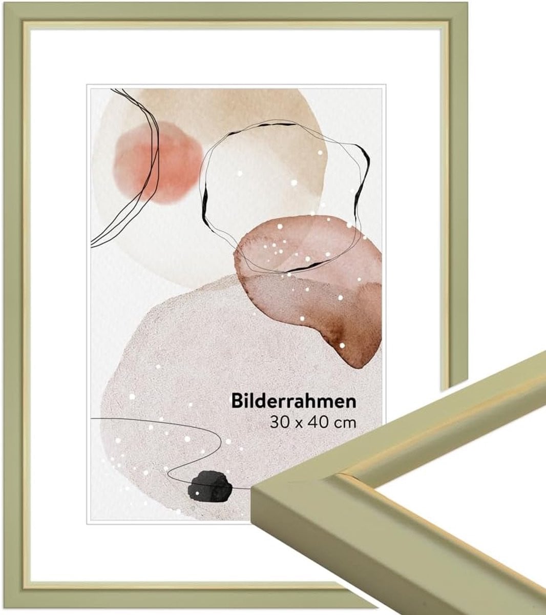 Fotolijst Hout Lichtgroen - Wanddecoratie - 20 x 20 cm