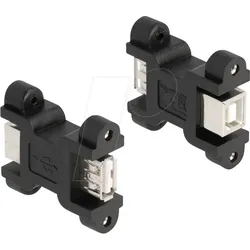 DELOCK 66076 - USB 2.0 A Buchse auf B Buchse, Schraubanschluss