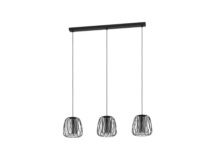 EGLO FLORESTA Hängeleuchte, schwarz-transparent