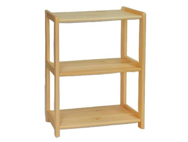 Xlmoebel Standregal Massives Holzregal für Bücher und Dekoration in zeitlosem Design, 1-tlg., Hergestellt in Europa