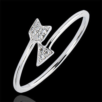 Edenly Ring Vielfalt - Amore - 9 Karat WeiÃŸgold und Diamanten