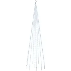 vidaXL LED-Weihnachtsbaum für Fahnenmast Kaltweiß 310 LEDs 300 cm