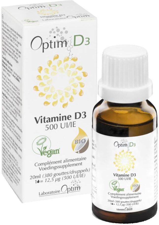 BIONOTO SPRL OPTIM D3 Vitamine Veg.500UI