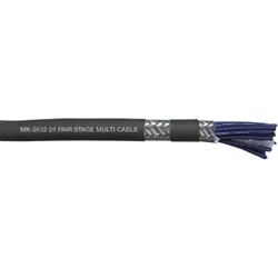 DAP MK-2432 Studio Multicore 24-paariges Kabel - doppelt geschirmt - schwarze Ummantelung