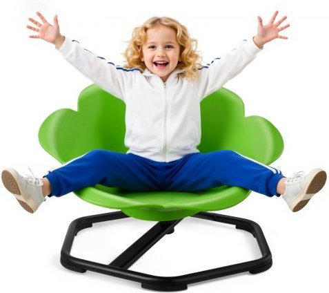 VEVOR Kinderdraaistoel, Sensorische Draaistoel voor Kinderen, Groen
