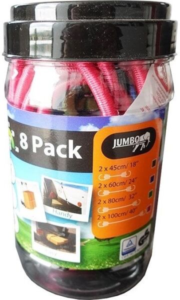 Jumbo Bagagestropper Sæt Med 8 Stk