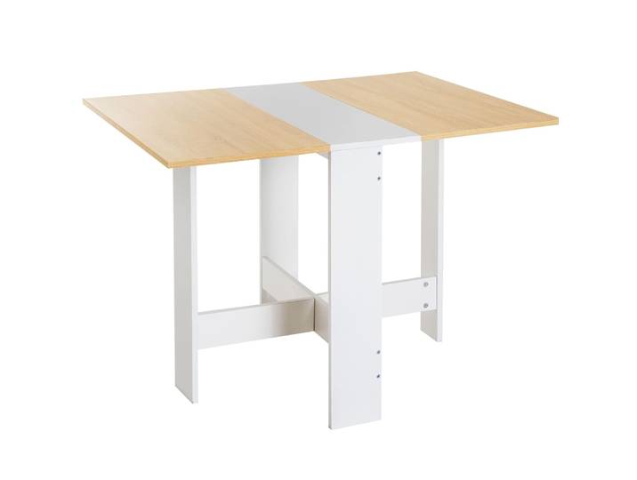 Table de séjour pliante de 4 à 6 personnes - L 104 x 76 x 74 cm