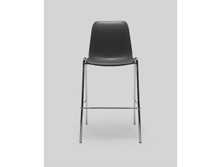 Tabouret coque en polypropylène Gris anthracite, hauteur 75 cm