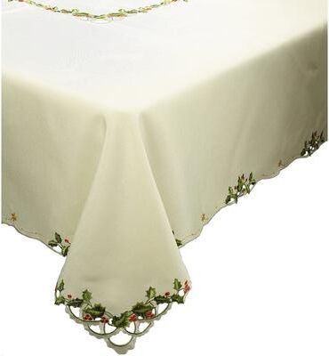 Manor Luxe Winter Berry Collection Christmas Tablecloth
