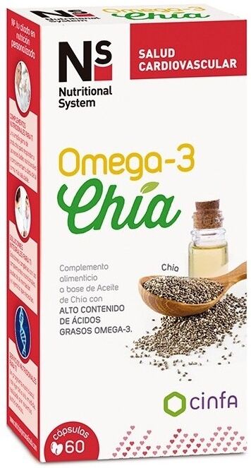 Ns Nutritional System NS Omega 3 Chia 60 Capsules