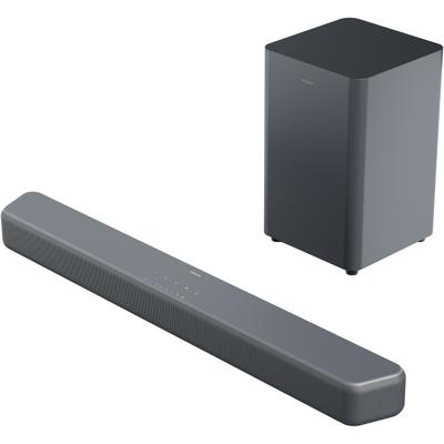 PHILIPS Lautsprecher "TAB5601/10", grau (schwarz), B:76,6cm H:6,73cm T:9,1cm, Lautsprecher