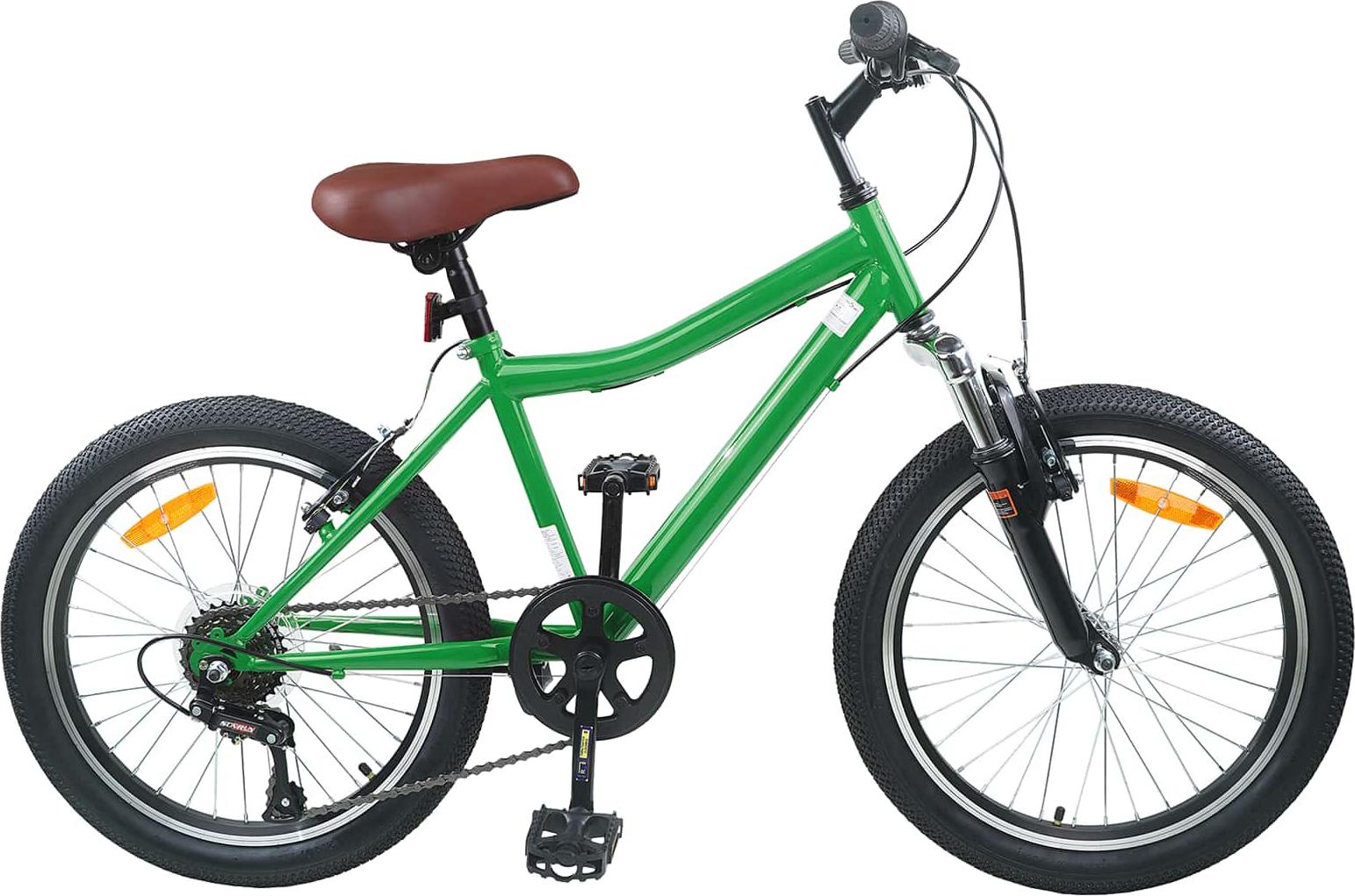 Kinderfahrrad 24 Zoll 6-Geschwindigkeit für 8-12 Jahre alt Grün