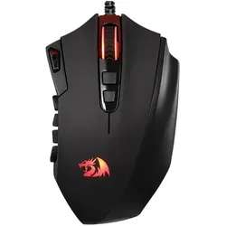 Redragon M921-RGB Gaming Mouse Black (Kabelgebunden), Maus, Schwarz